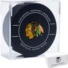 (6 Count) Display Zone Hockey Puck Display Case - Fits Official Size NHL Ice Hockey Puck - Crystal Clear Holder Stand view 1