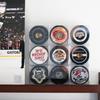 (6 Count) Display Zone Hockey Puck Display Case - Fits Official Size NHL Ice Hockey Puck - Crystal Clear Holder Stand view 3