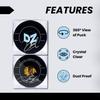 (6 Count) Display Zone Hockey Puck Display Case - Fits Official Size NHL Ice Hockey Puck - Crystal Clear Holder Stand view 4