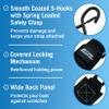 Boat Tie Down Straps to Trailer, 2 Inch x 48 Inch Marine Grade Transom Straps, Manual Buckle Clasp, Short, Boat Tie Downs for Trailer, Jet Ski, 4 Ft view 3