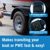 Boat Tie Down Straps to Trailer, 2 Inch x 48 Inch Marine Grade Transom Straps, Manual Buckle Clasp, Short, Boat Tie Downs for Trailer, Jet Ski, 4 Ft view 4