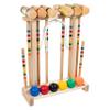 Framco Classic Amish Made Croquet Set Game- 6 Player- Durable Maple Hardwood- Solid Head view 1
