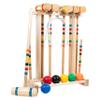 Framco Classic Amish Made Croquet Set Game- 6 Player- Durable Maple Hardwood- Solid Head view 2