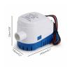 Bomba de agua de diafragma autocebante 3X Automatic Submersible Boat Bilge Water Pump 12V Auto with Float Switch Outlet view 2