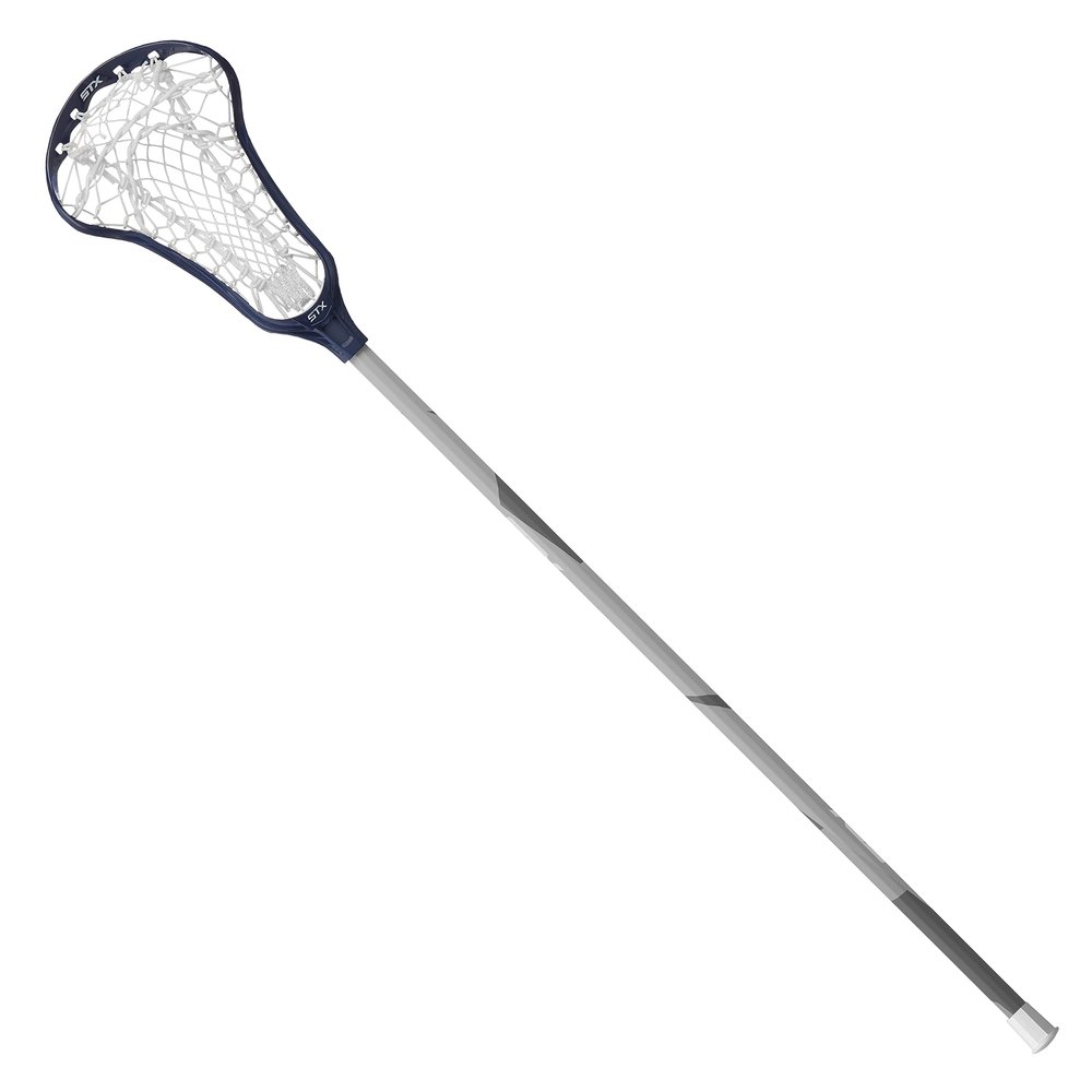STX Lacrosse Women's Crux 400 Complete Stick with Crux Mesh 2 Pocket, Navy