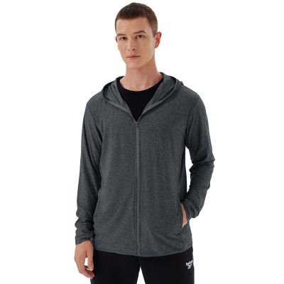 Corna Men's UPF 50+ Sun Protection Hoodie Jacket Lightweight Fishing Shirts for Men Long Sleeve Outdoors Hiking Running(Black/M)