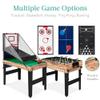 Best Choice Products 13-in-1 Combo Game Table Set w/Ping Pong, Foosball, Basketball, Air Hockey, Sling Puck, Archery, Shuffleboard - Natural view 4