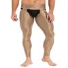 Zaldita Men's Compression Pants Transparent Sports Yoga Leggings Workout Tights Sheer Hot Pants Coffee One Size view 1