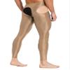 Zaldita Men's Compression Pants Transparent Sports Yoga Leggings Workout Tights Sheer Hot Pants Coffee One Size view 3