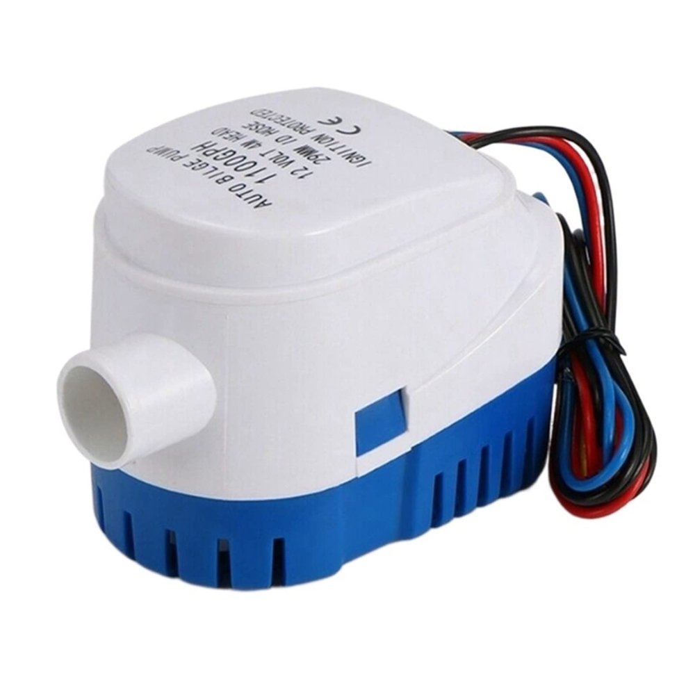 Bomba de agua de diafragma autocebante 2X Automatic Submersible Boat Bilge Water Pump 12V Auto with Float Switch Outlet