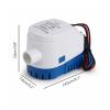 Bomba de agua de diafragma autocebante 2X Automatic Submersible Boat Bilge Water Pump 12V Auto with Float Switch Outlet view 2