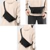 Large Waist Bum Bag Fanny Pack for Outdoor Sport Fashion Waterproof Bag Belt Bag for women men boys Multifunctional Travel Workout Hiking Running Cycling 6 Zipper Pockets (Black) view 4