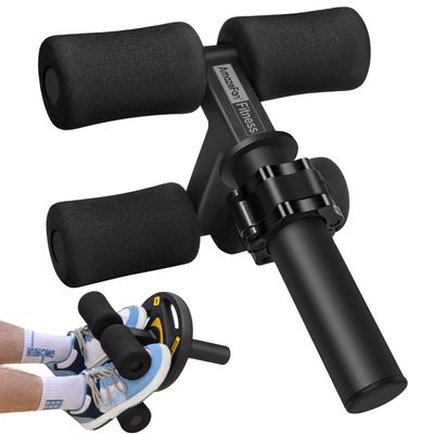AmazeFan Tib Bar, Tibialis Trainer Leg Workout, Knees Over Toes Tibia Dorsi Calf Machine for Strength Training Calves/Shins/Ankles and Ripping Lower Leg Muscles, Fit 2" Weight Plates and All Shoe Size