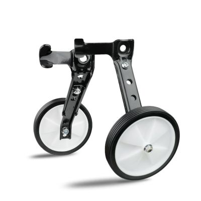 Adjustable Training Wheels for Kids 3-6 Years, 18-24 Inch, Black, Suitable for 80-120cm Height, Durable and Easy to Use