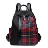 Mn&Sue Women Backpack Purse Waterproof Nylon Rucksack Lightweight Casual Fashion Shoulder Bags for Travel Work College Daypack (Red Plaid) view 1