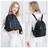 Mn&Sue Women Backpack Purse Waterproof Nylon Rucksack Lightweight Casual Fashion Shoulder Bags for Travel Work College Daypack (Red Plaid) view 2