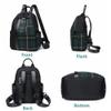 Mn&Sue Women Backpack Purse Waterproof Nylon Rucksack Lightweight Casual Fashion Shoulder Bags for Travel Work College Daypack (Red Plaid) view 3