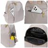Mn&Sue Women Backpack Purse Waterproof Nylon Rucksack Lightweight Casual Fashion Shoulder Bags for Travel Work College Daypack (Grey) view 4