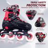 Inline Skates for Kids Adjustable Fun Illuminating Skates Girls Boys Ages 8-12 Patines para Nios Nias Outdoor view 4