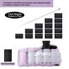 Adjustable Ankle Weights for Women Men 1-12 LBS 1 Pair Wrist Leg Arm Weights with Removable Weight, Strength Training Weight for Jogging, Walking, Running, Fitness, Gym Workout, Purple view 3