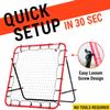 Soccer Rebounder, Kickback Rebound Net 3.3X3.3FT - Football Training Gifts, Aids & Equipment for Kids, Teens & All Ages, Portable, 6 Adjustable Angles view 2