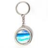 Mexico Cancun Keychain Car Keys Decoration Accessories Double Sided Rotating Crystal Key Chain Souvenir Gift view 1