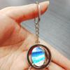 Mexico Cancun Keychain Car Keys Decoration Accessories Double Sided Rotating Crystal Key Chain Souvenir Gift view 2