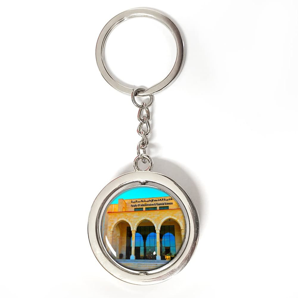 Palestine Keychain Car Keys Decoration Accessories Double Sided Rotating Crystal Key Chain Souvenir Gift
