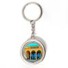 Palestine Keychain Car Keys Decoration Accessories Double Sided Rotating Crystal Key Chain Souvenir Gift view 1