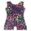EQSJIU Kids Leotards Gymnastics Black Leotard Rainbow Red Yellow Purple Girls Biketards Practice Clothes For 3t 4t 3-4t Sweet Girls view 1
