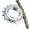 VG SPORTS Single Speed Bike Freewheel, 16T Compatible with 1/2' x 1/8' Bicycle One-Speed Freewheel Threaded Type Freehub Replacement Parts (Silver) view 3