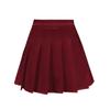 TONCHENGSD Women's High Waist Pleated Mini Skirt Skater Tennis Skirt (Dark Red,XL) view 1