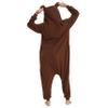 NAITOKE Adult Animal Onesie Halloween Costume Cosplay One-Piece Pajamas Women Man Teens Brown view 4