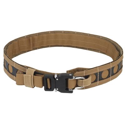 JFFCESTORE Lightweight Tactical Belts for Men Quick Release Buckle Battle Molle Outer Belt with Inner Belt (Khaki)
