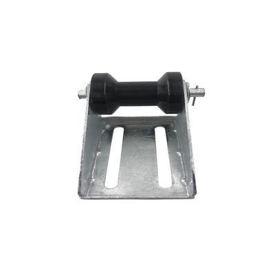 4 inch Boat Trailer Keel Roller with Bracket Assembly Kit Boat Trailer Roller Galvanized Steel Black PU