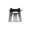4 inch Boat Trailer Keel Roller with Bracket Assembly Kit Boat Trailer Roller Galvanized Steel Black PU view 1