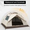 2-4 Person Camping Dome Tent, Waterproof Windproof,Portable Tent Bag,Automatic Pop Up Camping Tent with 2 Doors and 2 Mesh Windows,Lightweight for Outdoor Camping/Hiking (Black Lining,2 People) view 4