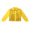 Yruioon Kids Boys Sparkle Sequins Long Sleeve Button Down Shirt Latin Jazz Dance Stage Performance Costume Gold 12-14 Years view 3