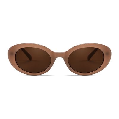 FEISEDY Sunglasses Womens, Retro Oval Cateye Sun Glasses Men, Small 90s Style B4128