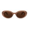 FEISEDY Sunglasses Womens, Retro Oval Cateye Sun Glasses Men, Small 90s Style B4128 view 1