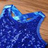 Yruioon Girls Sequins Criss-Cross Back Latin Jazz Dance Dress Leotard Stage Performance Costume Dancewear Royal Blue 16 Years view 2