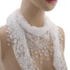 ShanLily Lace Scarf Floral Crochet Lightweight Tassel Sheer Wrap Scarves Shawl view 1