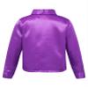 Yruioon Kids Boys Sparkle Sequins Long Sleeve Button Down Shirt Latin Jazz Dance Stage Performance Costume Purple 8-10 Years view 2