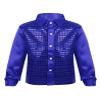 Yruioon Kids Boys Sparkle Sequins Long Sleeve Button Down Shirt Latin Jazz Dance Stage Performance Costume Blue 7-8 Years view 1