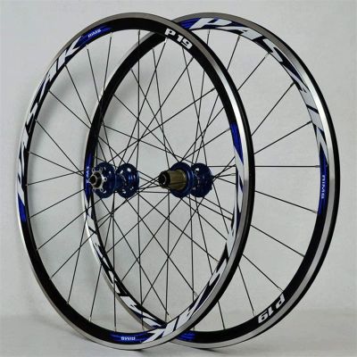 ZECHAO 700C Road Bike Rim,Disc/V Brake Bike Wheel 7-11speed Cassette Sealed Bearing Hub QR Superlight Racing Wheelset Wheelset (Color : Blue, Size : 700c)