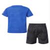 Fldy Boys Soccer Sports Training Uniforms Kids Youth Athletic Football Soccer Jersey Shirt and Shorts Kit Blue 3-4 Years view 2