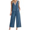 2023 Summer Women's 2 Piece Outfits Lounge Matching Sets Two Piece Cotton Linen Shorts Crop Tops Plus Size Tracksuits view 1