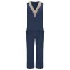 2023 Summer Women's 2 Piece Outfits Lounge Matching Sets Two Piece Cotton Linen Shorts Crop Tops Plus Size Tracksuits view 2