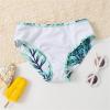 Girl's Two Piece Swimsuit Sport High Waist Bikini Set Bathing Suit Swimsuit Girls (Green, 9-10 Years) view 2