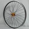 ZECHAO Mountain Bike Wheelset 26/27.5/29in,Disc Brake Cycling Wheel Double Wall Alloy Rim QR 32 Spokes for 7/8/9/10/11 Speed Flywheel Wheelset (Color : Gold hub, Size : 27.5inch) view 3
